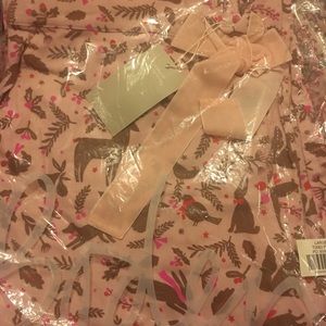 Boden Pajama Pants Pink L Forest Animals sample